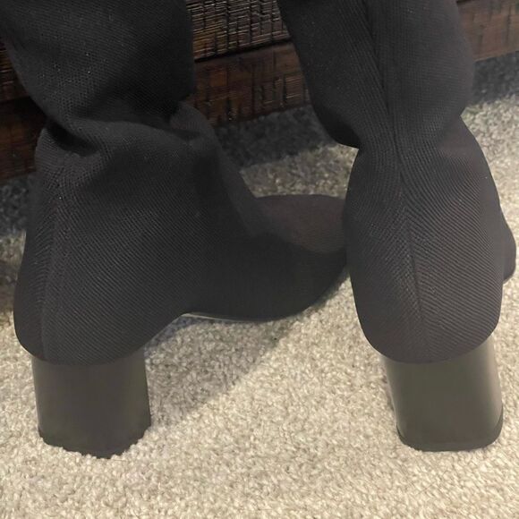 M. M. Lafleur Black Nina Knit Boots - Picture 15 of 15